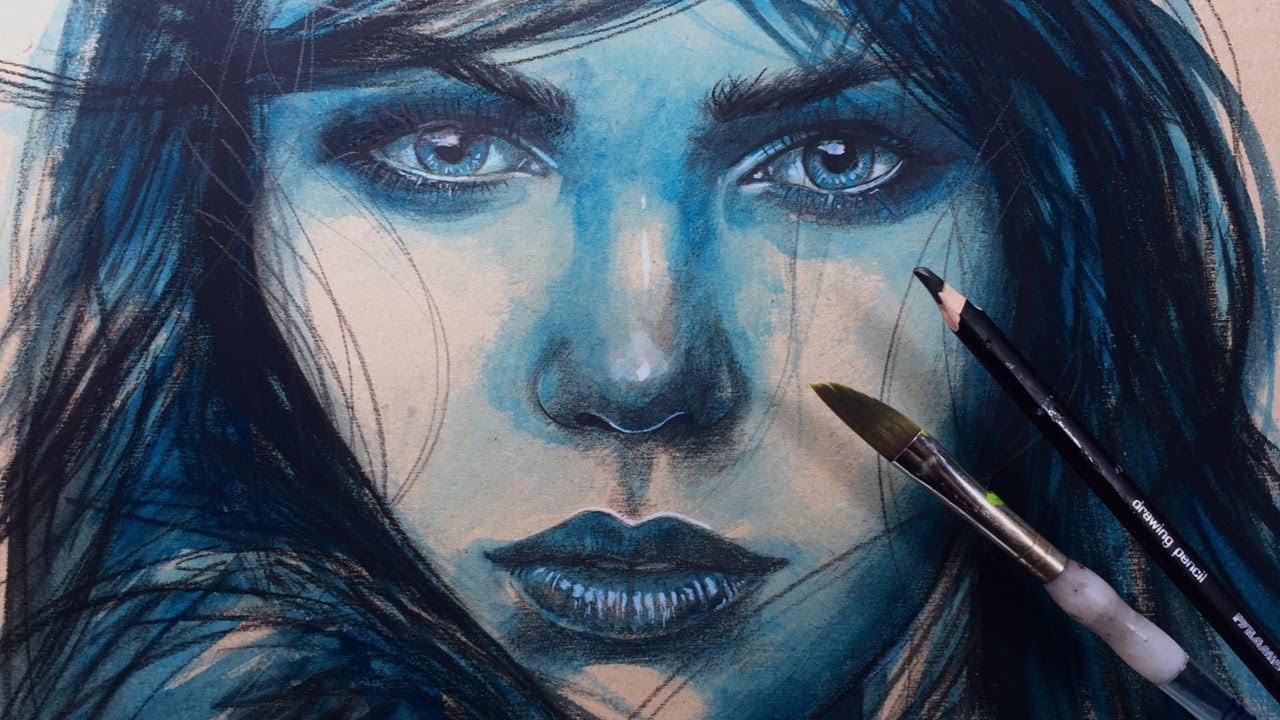 DRAWING With Pencil and Acrylic
