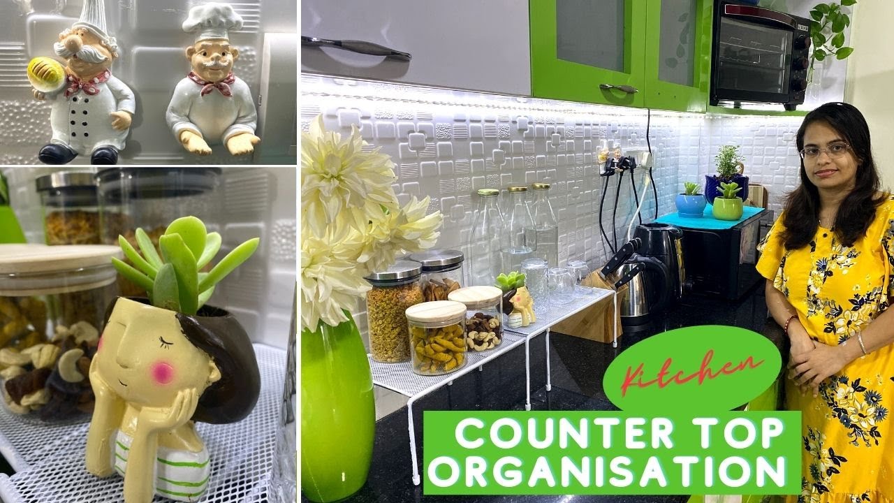 Kitchen Countertop Organization Ideas || Simply Laxmi's Life