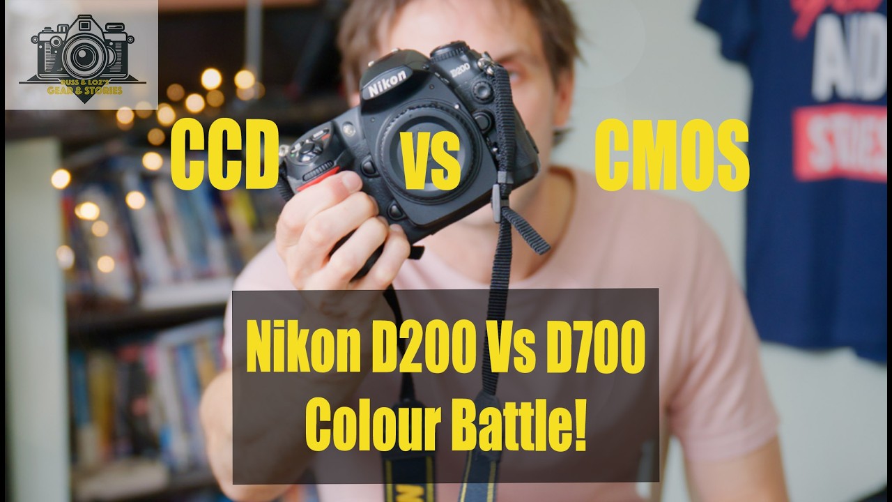 Nikon D200 против D700: сравнение цветных камер! CCD против CMOS