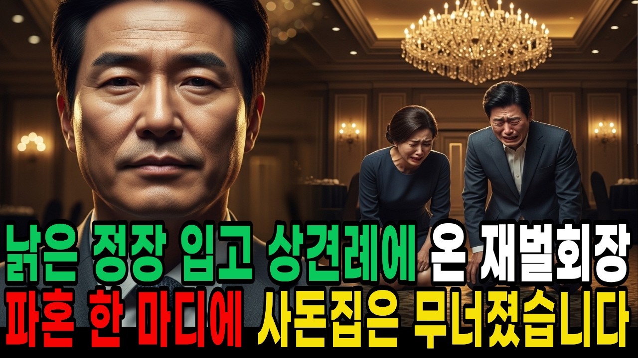 낡은 정장 입고 상견례에온 재벌회장 파혼 한마디에 사돈집은 무너지는데