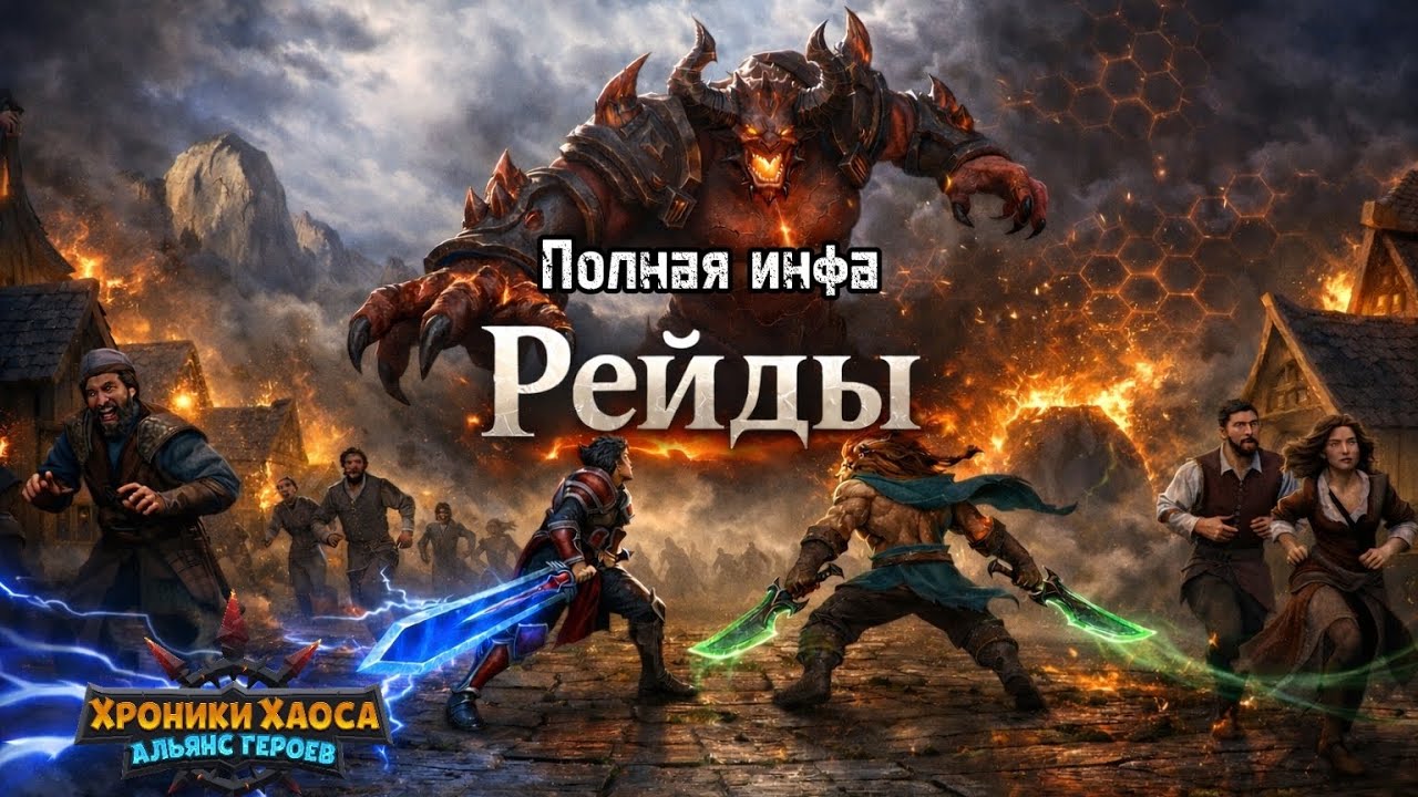 Рейды. Авто Рейды. Полный обзор. Хроники Хаоса. Царство. #HeroWars #HeroWarsMobile #edit
