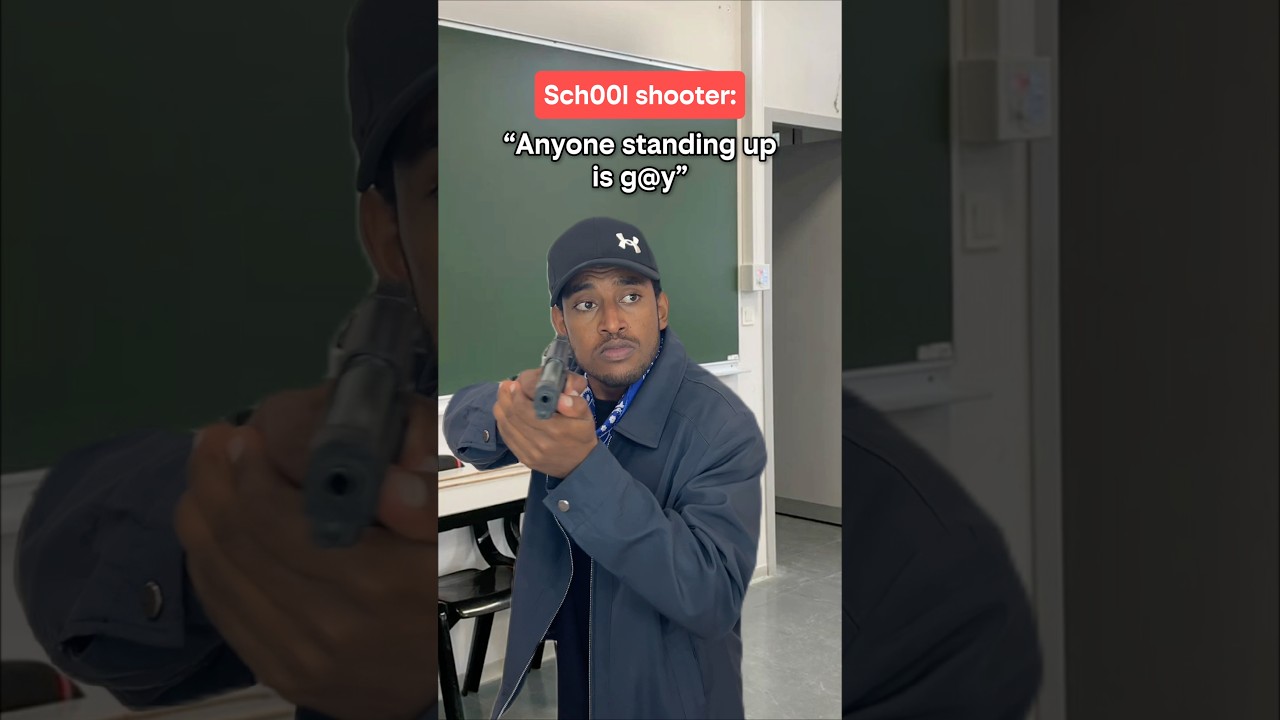 When the school shooter says this 💀 #funny