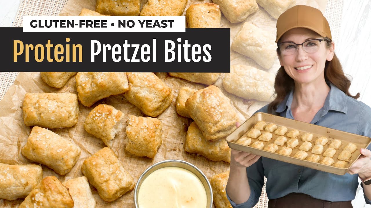 Gluten-Free Pretzel Bites with Greek Yogurt | No Yeast
