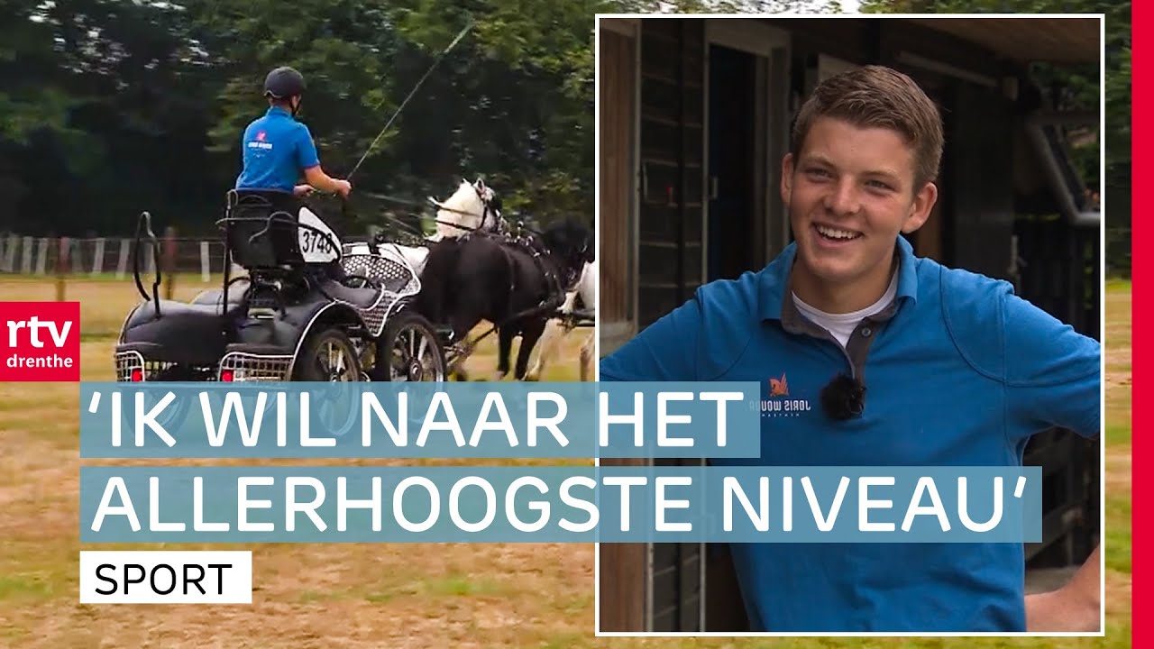 Joris (16) is Nederlands kampioen mennen: 'Echt heel bijzonder' | De Warming-up | RTV Drenthe
