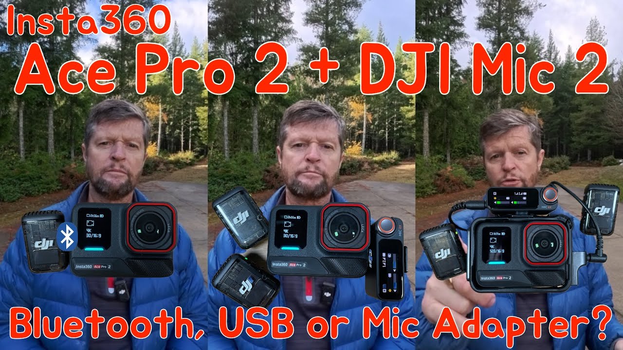 3 Ways to Connect the DJI Mic 2 and Insta360 Ace Pro 2: Bluetooth, USB or Mic Adapter