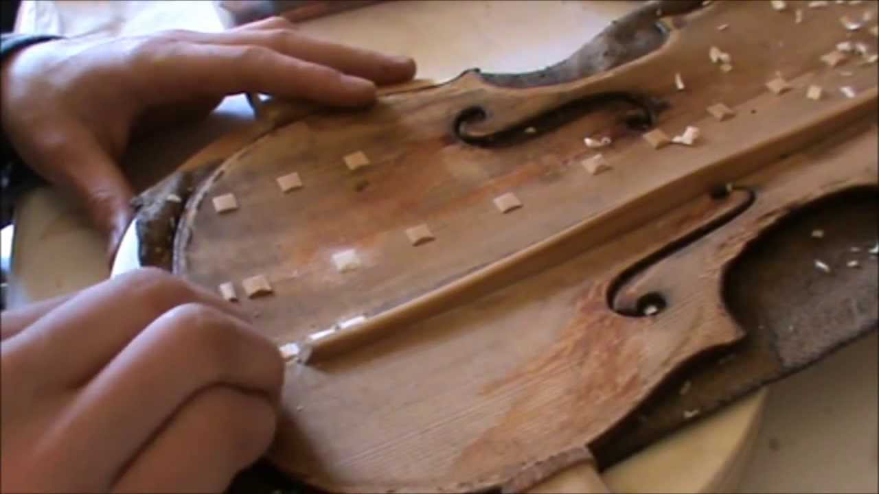 Jannes Irps - Repair of an old HOPF violin part 1