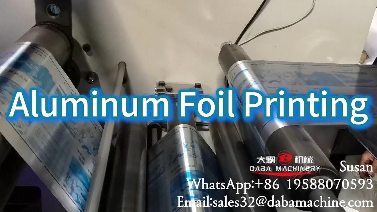 DABA 6 Colors Flexo Printing Machine For Aluminum Foil Printing#printmachine#aluminum#flexoprinting