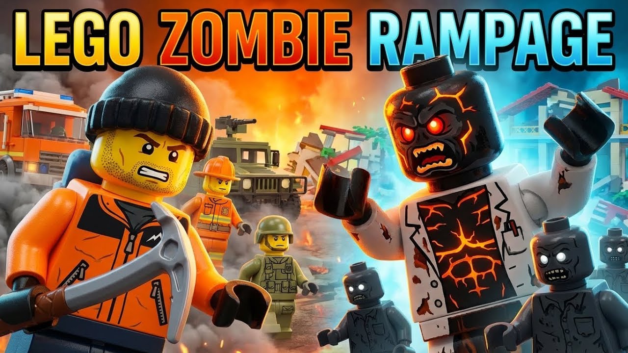 Zombie Inferno The Mountain Of Fire | LEGO Zombie Animation | Episode 4