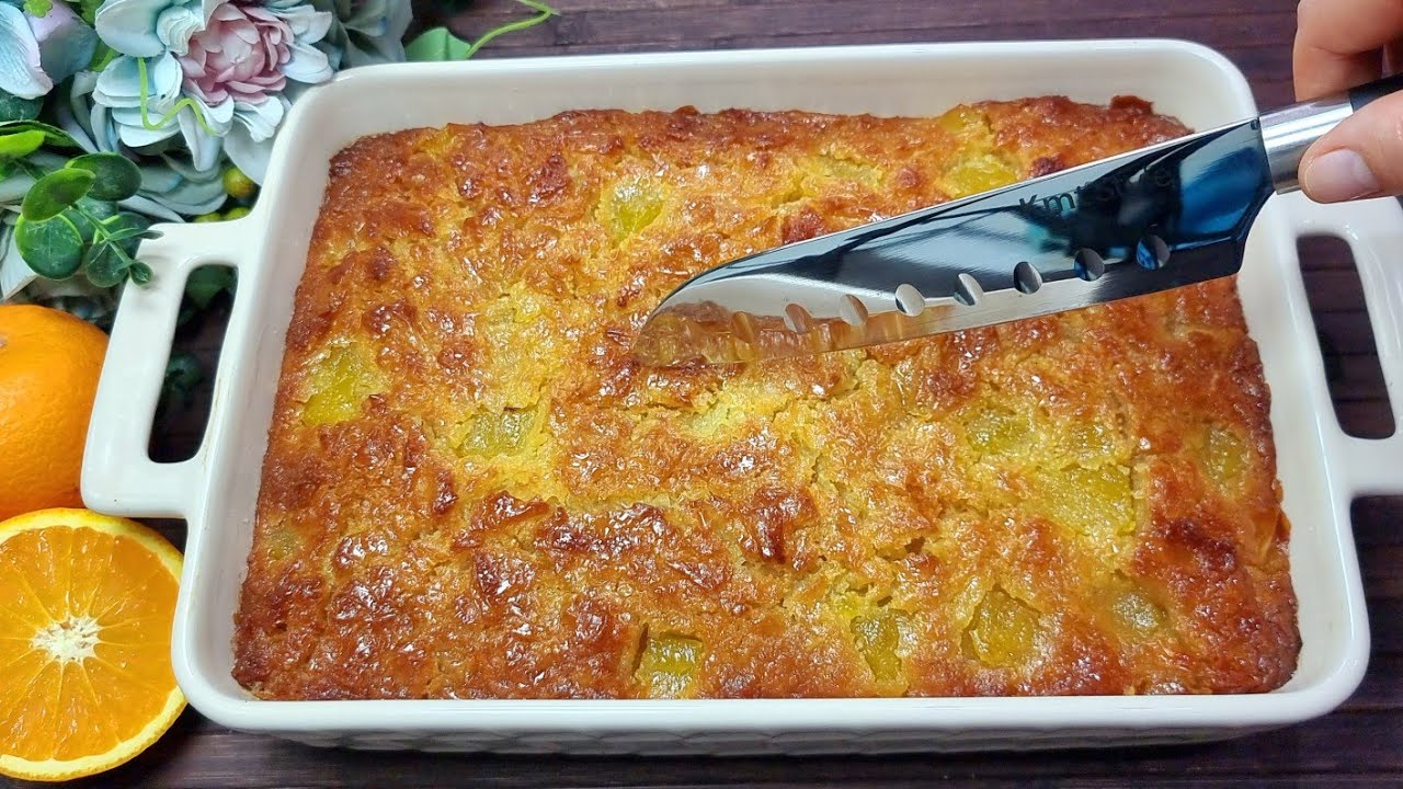 Πορτοκαλόπιτα 🍊 Νηστίσιμη μια διαφορετική εκδοχή 💯 τόσο αφράτη και ζουμερή 😋Vegan Orange Pie recipe