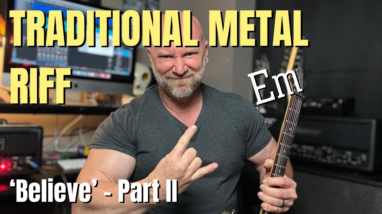 JSGA Lesson 49: Traditional Heavy Metal Riff in E Minor (Believe Part 2)