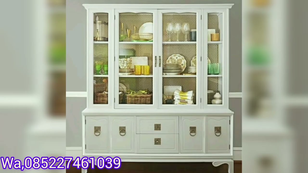lemari bufet ruang tamu | lemari hias jati mewah | model lemari pajangan terbaru | mewah