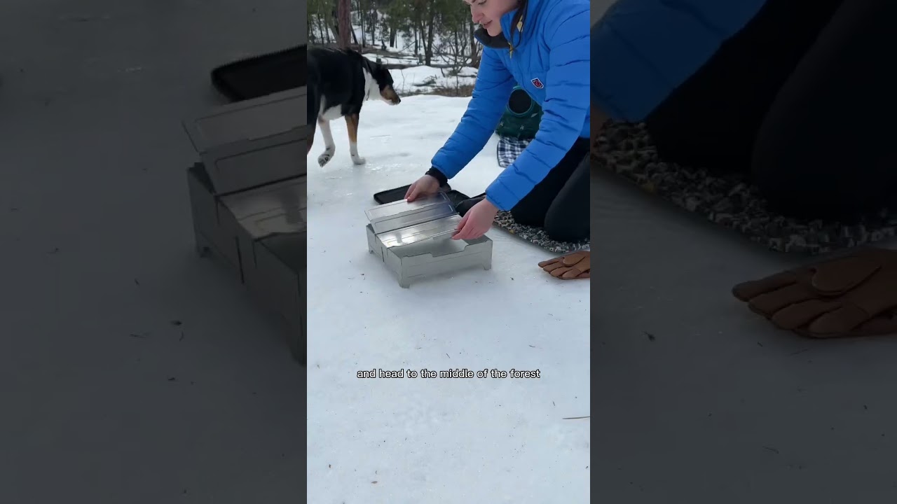 Building a fire in the snow with only bushcraft tools #bushcraftcooking #bushcraftsurvival