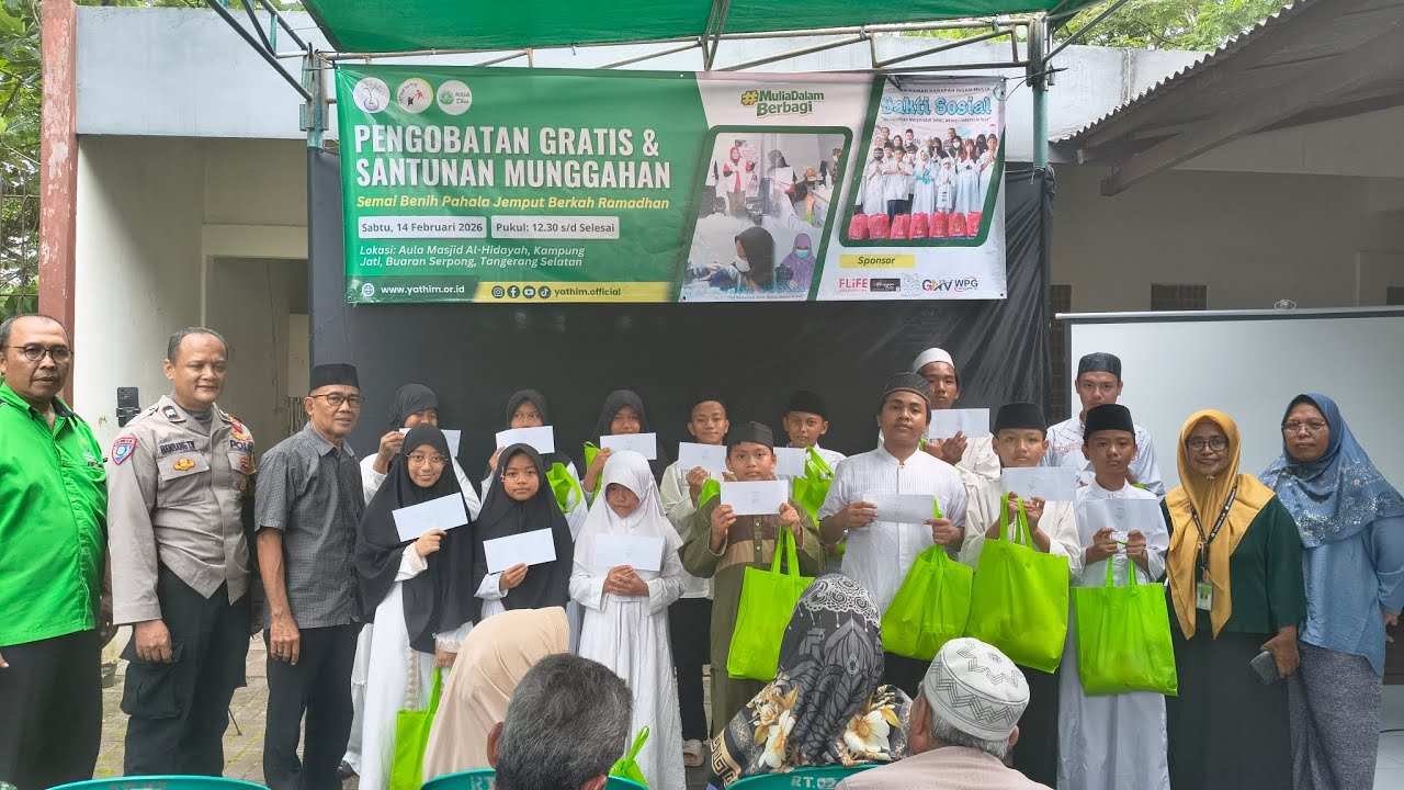 SENYUM MEREKA BERKAH KITA: Dokumenter Pengobatan Gratis & Santunan Munggahan YATHIM