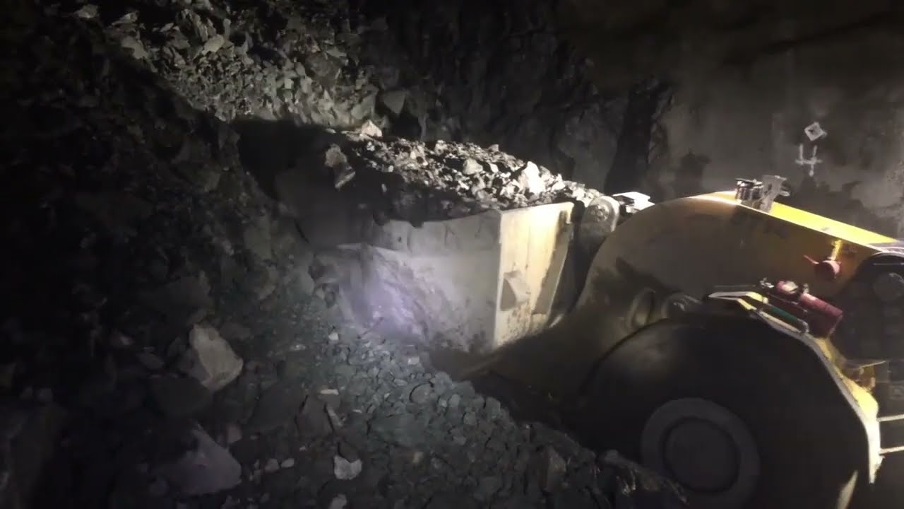 Underground Development Mucking with a 7 Yrd Scoop