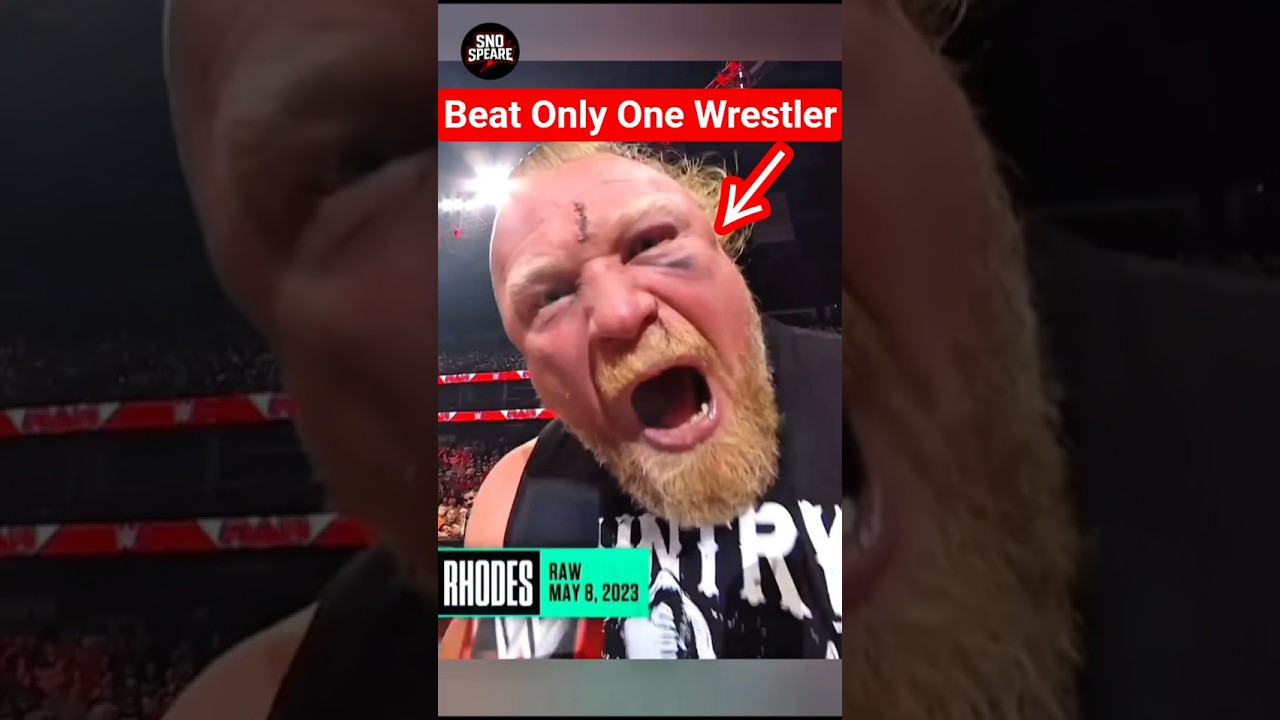 Brock Lesnar fear only one wrestler! #wwe #wweraw