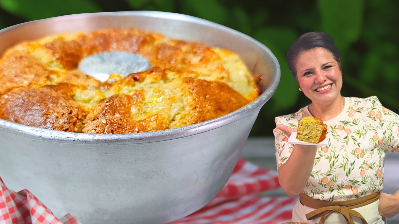 BOLO DE VÓ FOFINHO E COM POUCOS INGREDIENTES!
