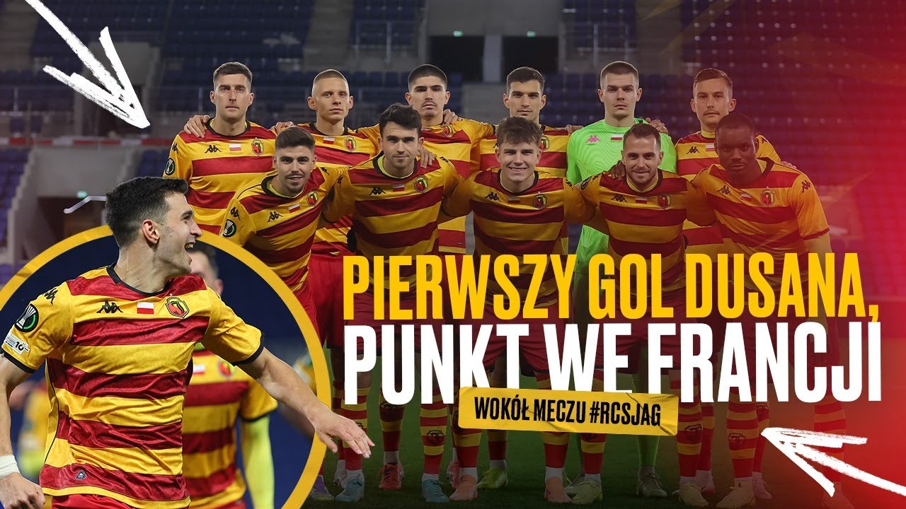 PIERWSZY GOL DUSANA, PUNKT WE FRANCJI. WOK&Oacute;Ł MECZU RC STRASBOURG - JAGIELLONIA