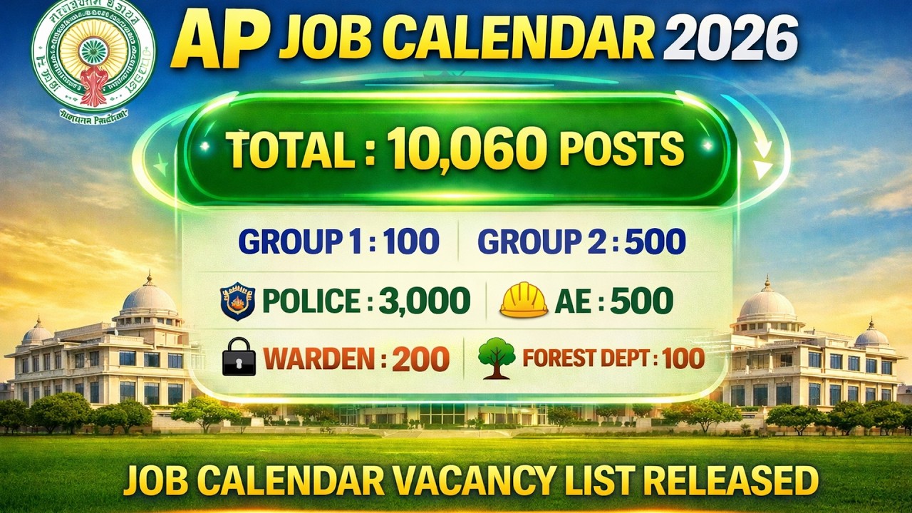 AP Job Calendar 2026 Big Update | APPSC Group 2 Notification 2026 | APPSC Group 1 Jobs 2026