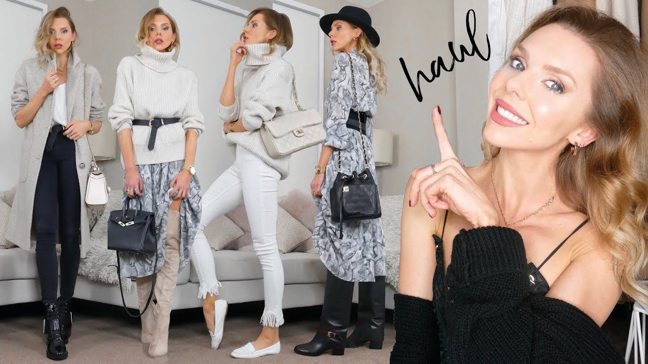 HAUL & TRY ON // October 2018 // Marks & Spencer Autumn knitwear & coats!