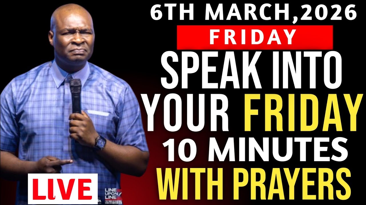 Friday 6th March, 2026] Speak Into Early Morning Prayer | Spiritual Prayer-Apostle Joshua Selman