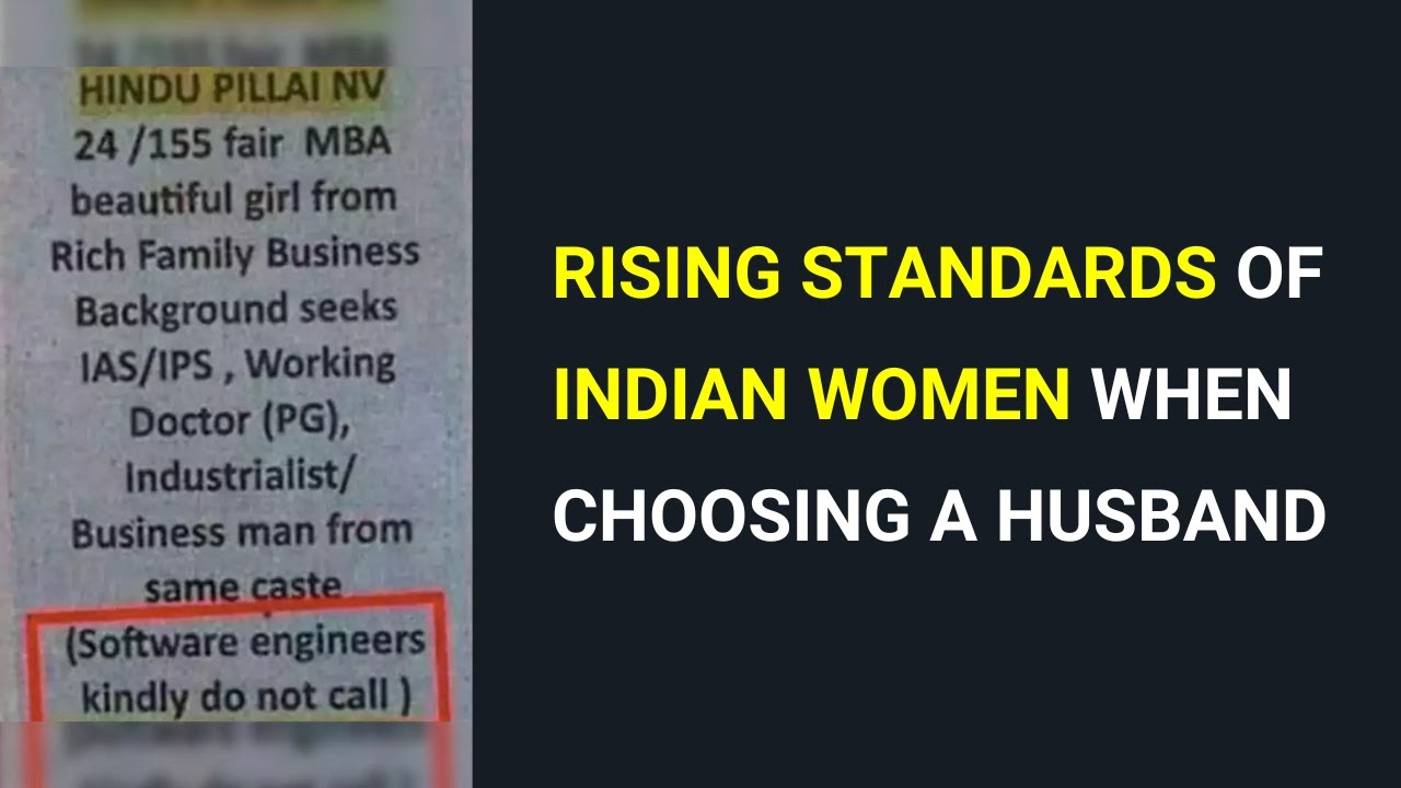 Rising Standards of Indian Women When Choosing a Husband