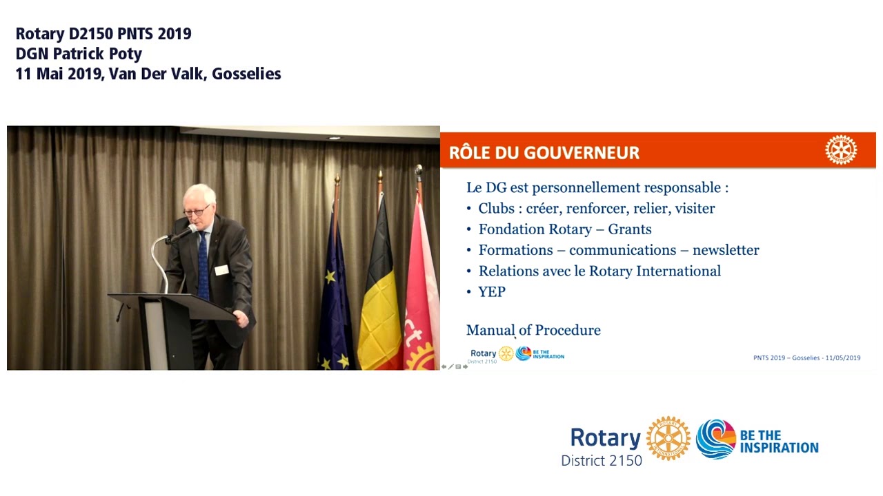 PNTS 2019 - La Fonction du District et le rôle du Gouverneur