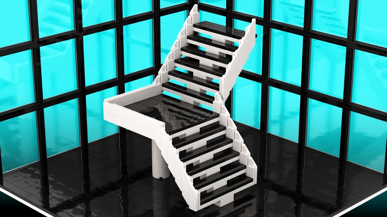 Modern Lego Stairs Tutorial