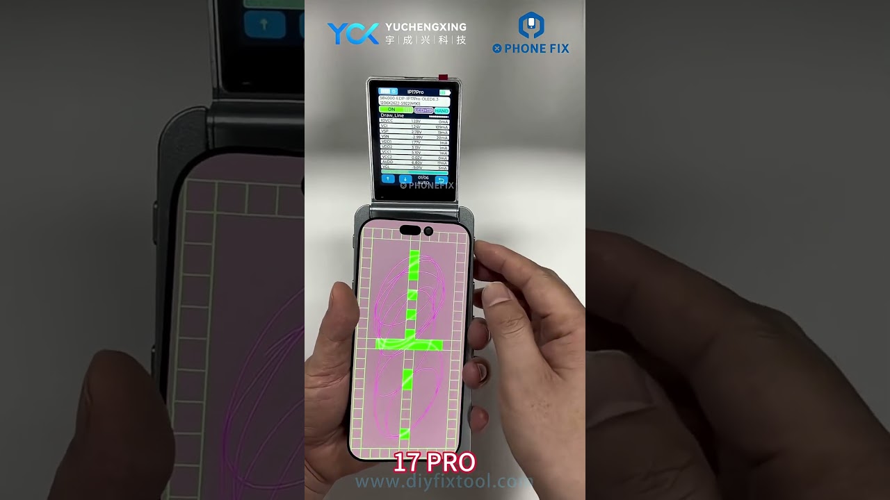 Herramienta de prueba de pantalla multiprotocolo para paneles originales y de repuesto