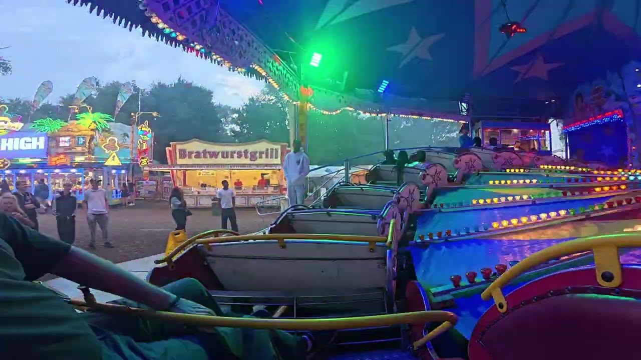 Sanit&auml;ter Partyfahrt!!! Himalaya Bahn (Husar) Gibber Kerb Wiesbaden 2025 // Onride