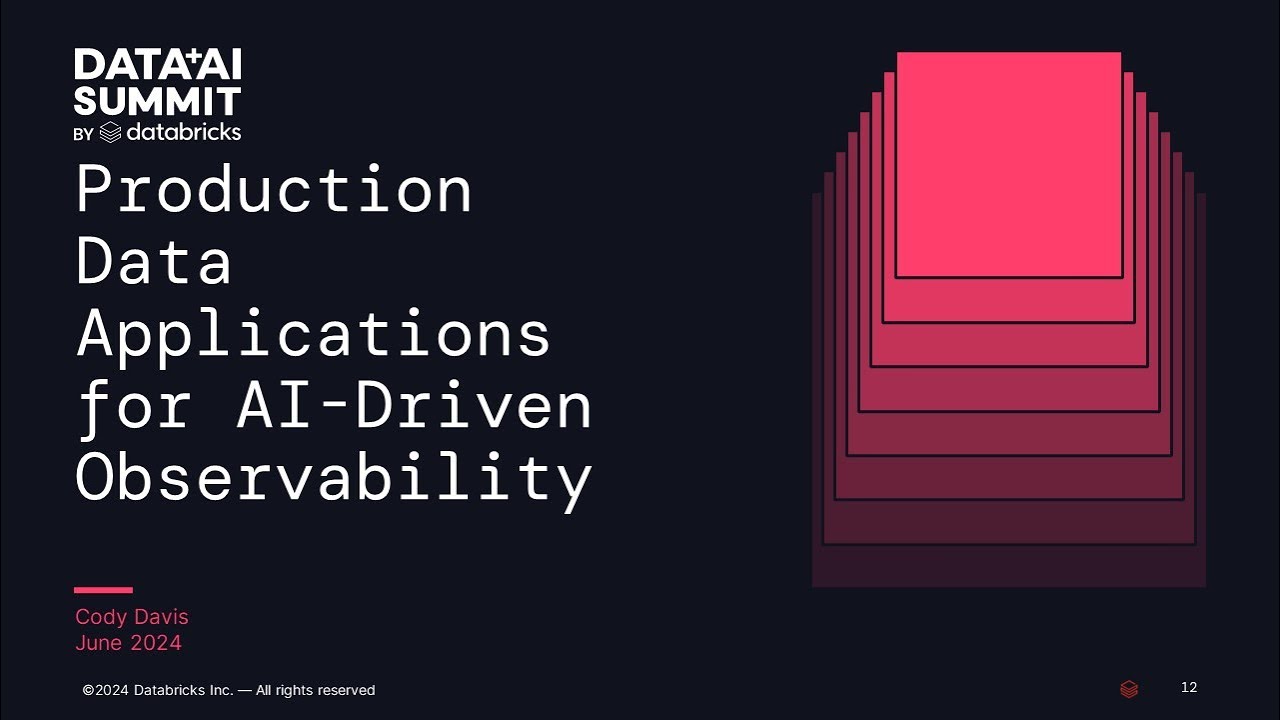Production Data Applications for AI-Driven Observability