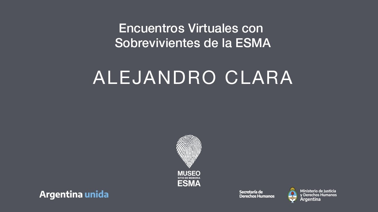 2020 - Encuentros con Sobrevivientes - Alejandro Clara