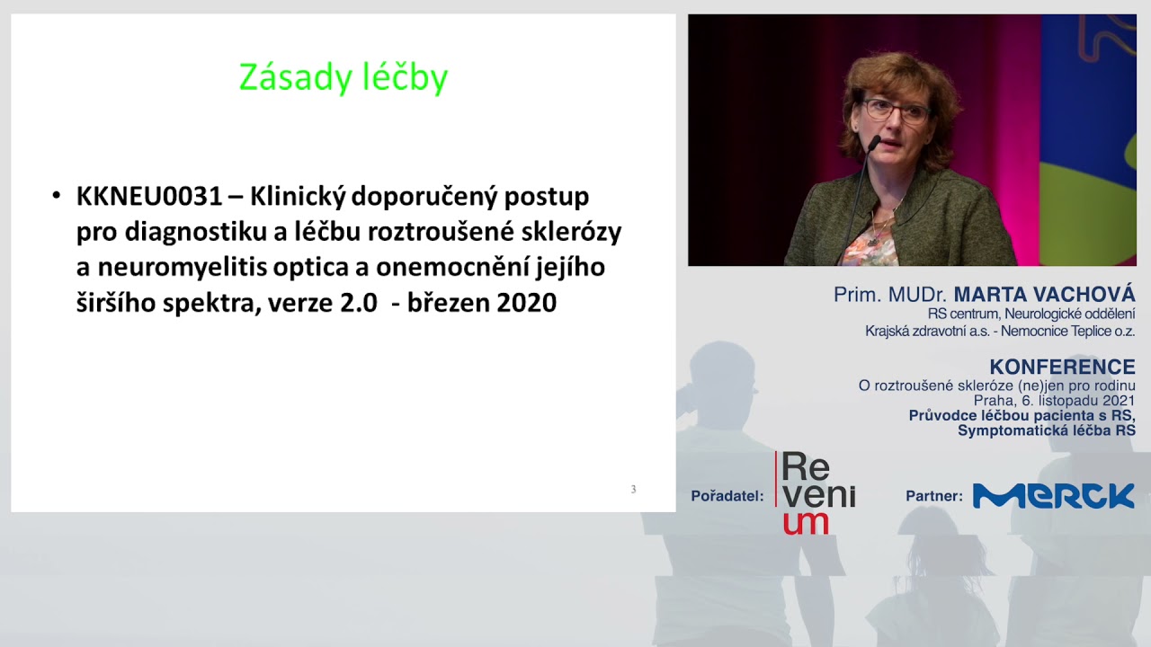 Prim. MUDr. Marta Vachová - Průvodce léčbou pacienta s RS, Symptomatická léčba RS