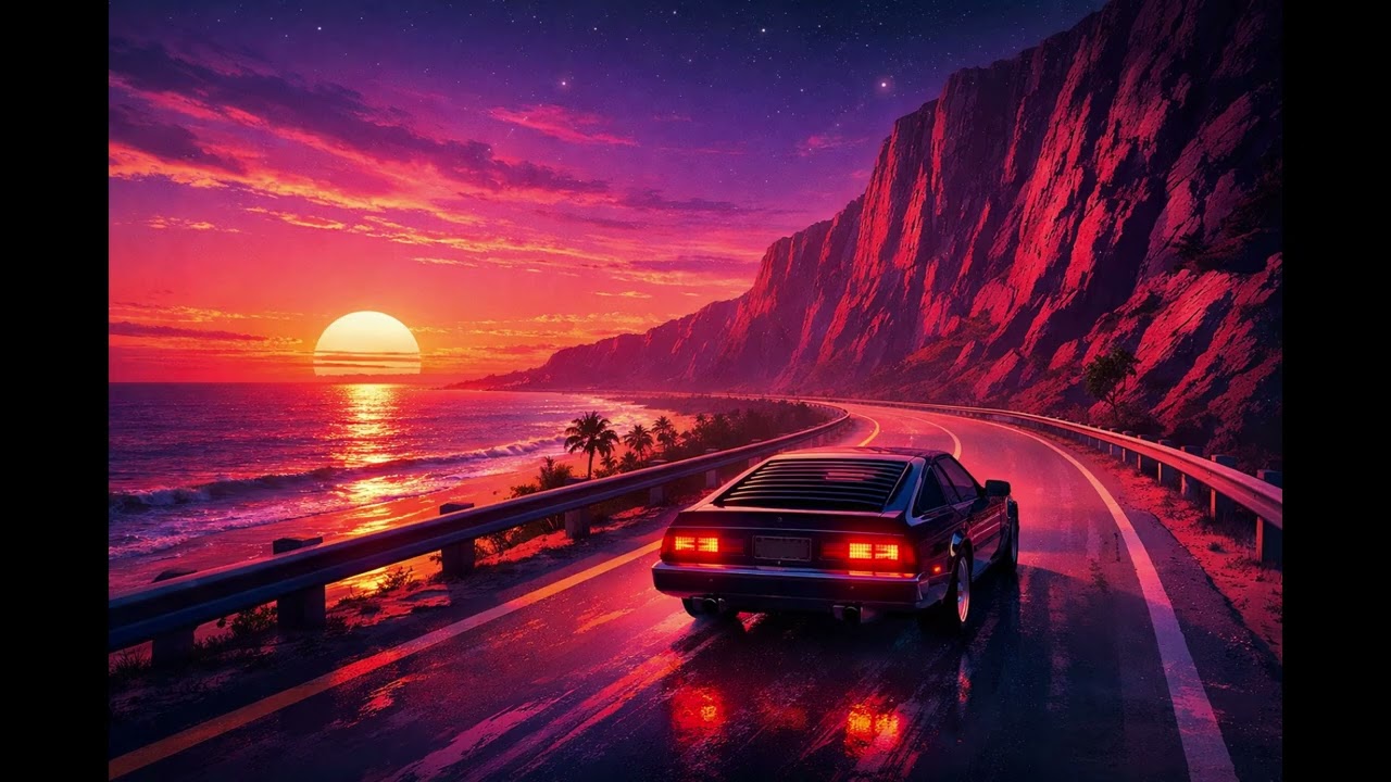 Cliffside Neon Drive – Chill Retro Wave