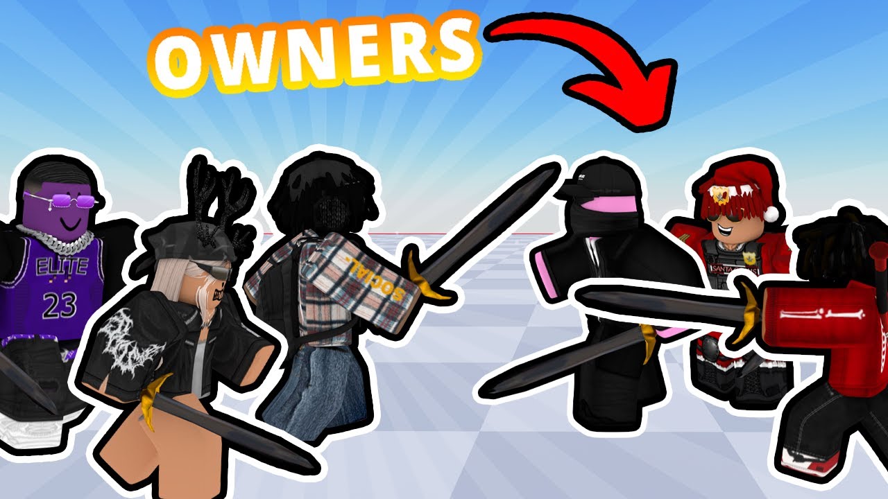 3V3ING THE OWNERS OF ROBLOX SWORD FIGHT AND STEAL TIME!