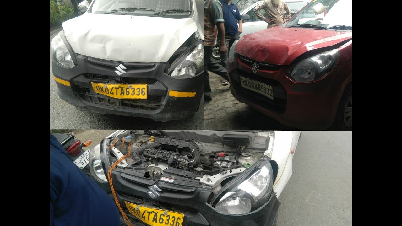 My Car Alto 800 Accident with a Taxi | Haldwani - Bhimtal