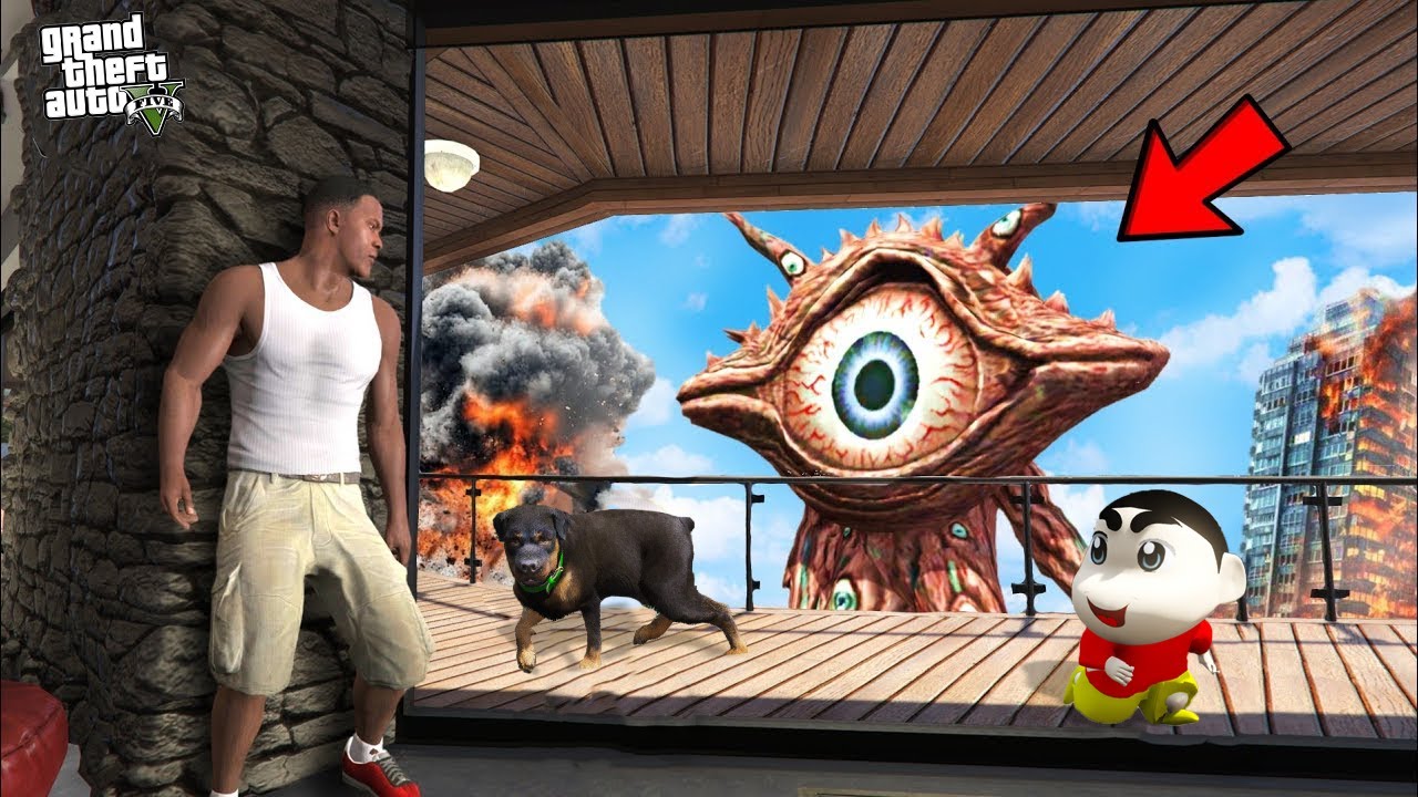 Franklin Found Monster Near His House in GTA 5 !