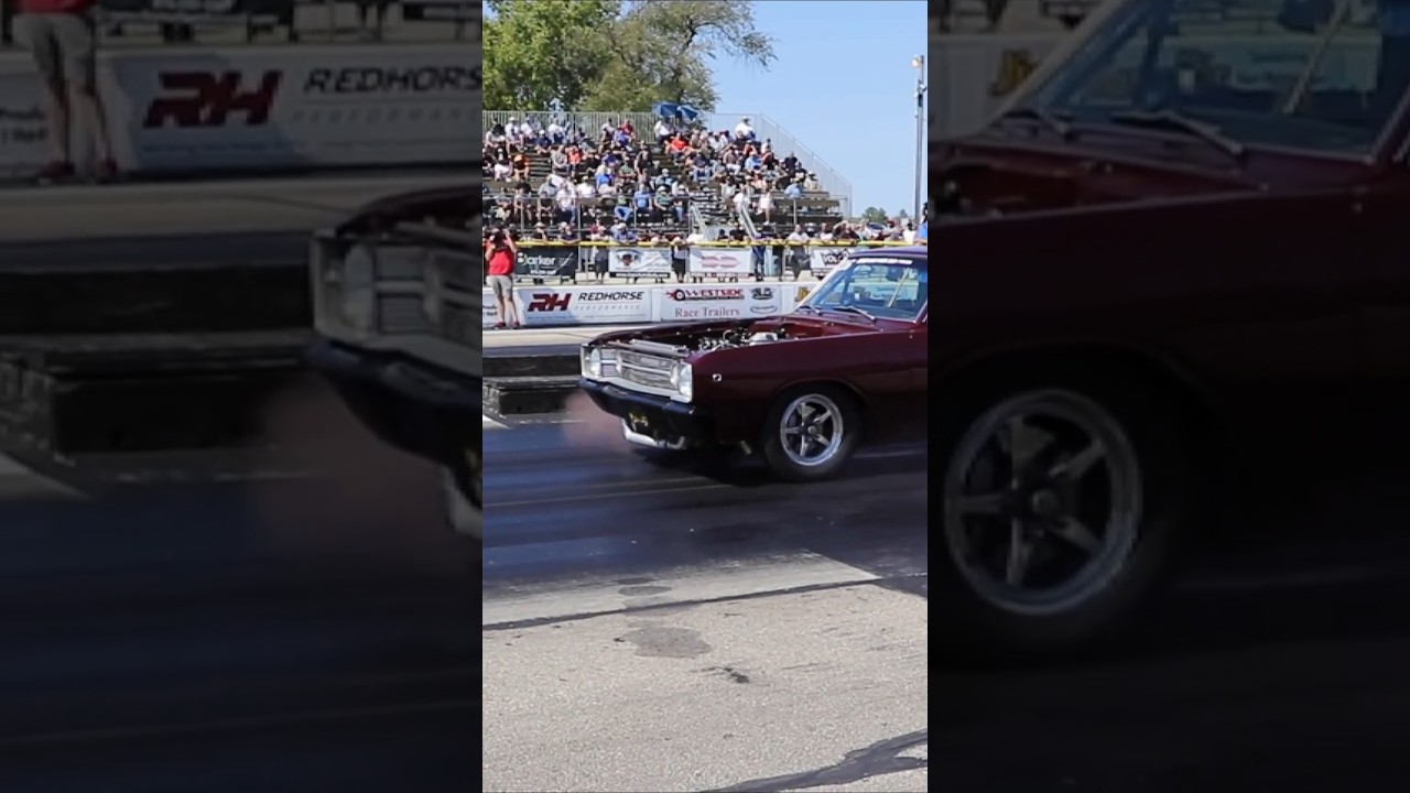 👀🔥'68 DART 436 SMALL BLOCK MOPAR TWIN TURBOS! #szorty #samoch&oacute;d #dragrace #mopar #turbo