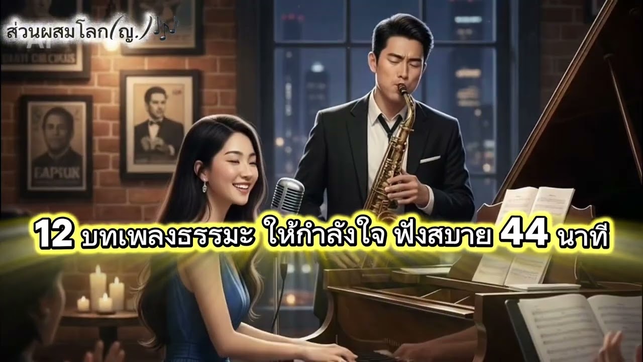 12 บทเพลงธรรมะ ให้กำลังใจ ฟังสบาย 44 นาที