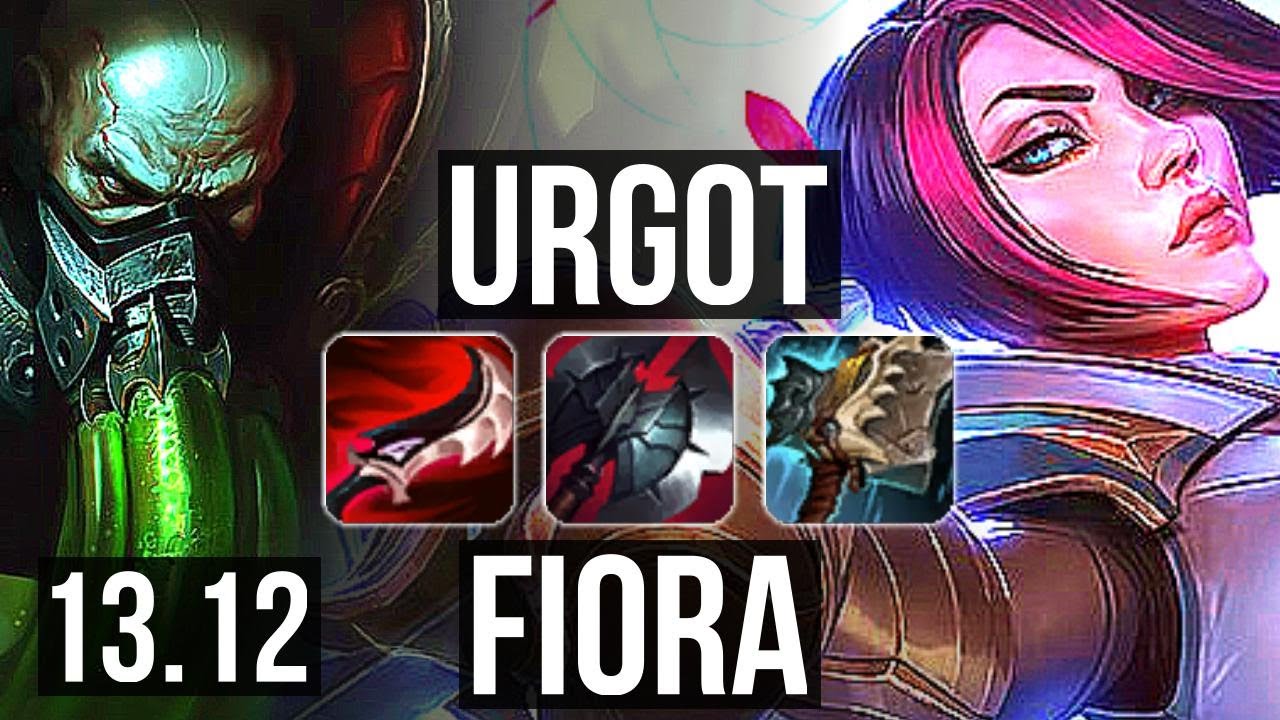URGOT vs FIORA (TOP) | 7/0/3, Rank 6 Urgot, Godlike | NA Master | 13.12