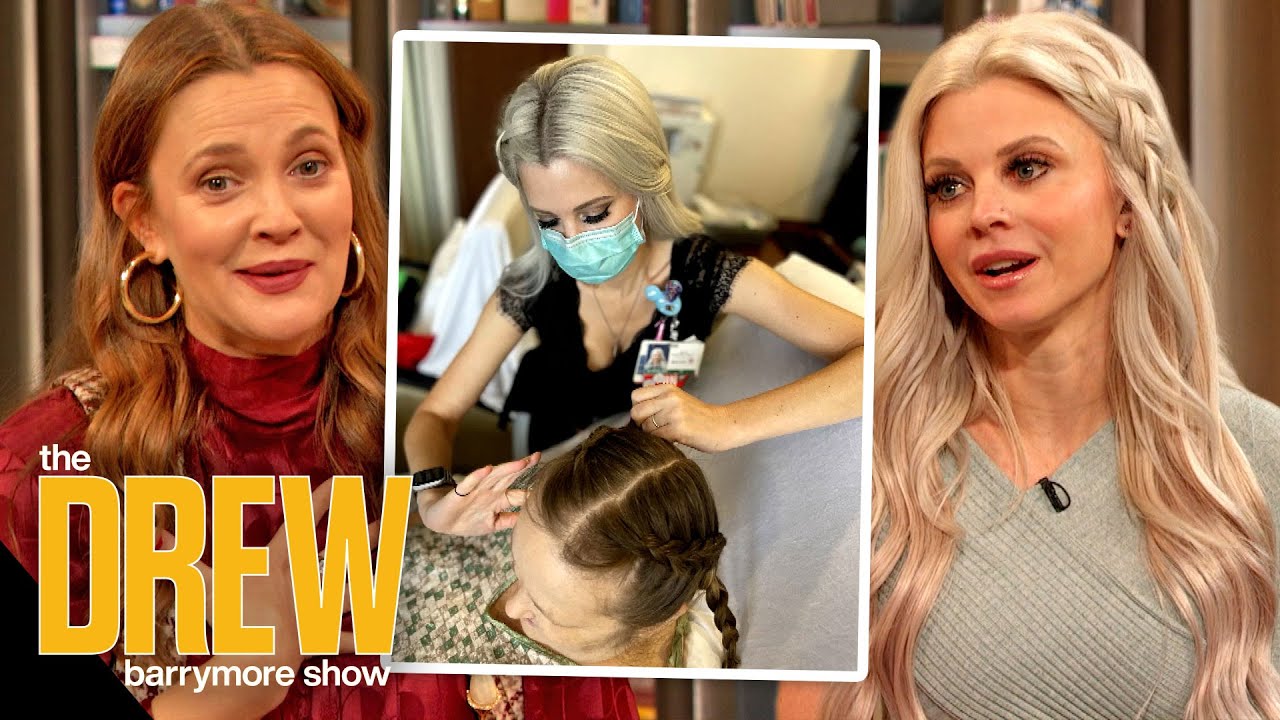 Drew Gets Emotional Meeting a Hospital Hair-Braiding Hero Nurse | Drew-Gooders