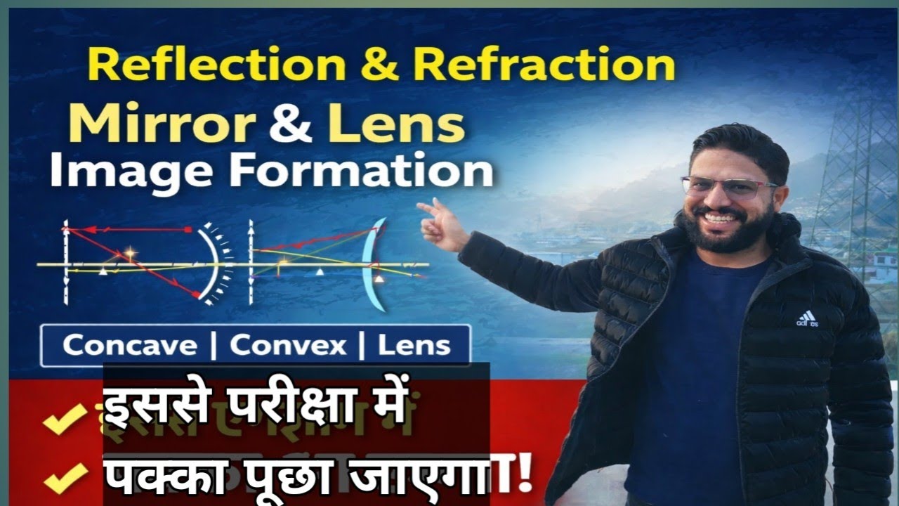 👉 दर्पण और लेंस से बनने वाले सभी प्रतिबिंब एक वीडियो में | Reflection Refraction Complete visual 
