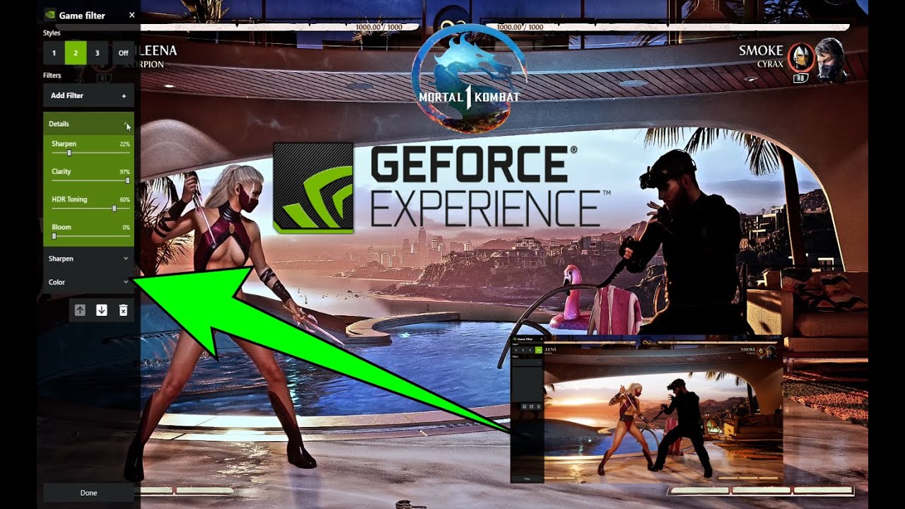MK1 ENHANCED 3D! GEFORCE EXPERIENCE FILTERS