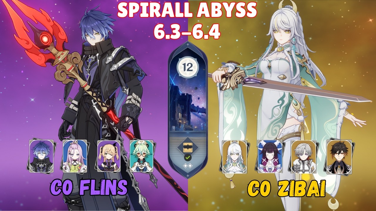C0 Flins & C0 Zibai – NEW Spiral Abyss 6.3–6.4 | Genshin Impact