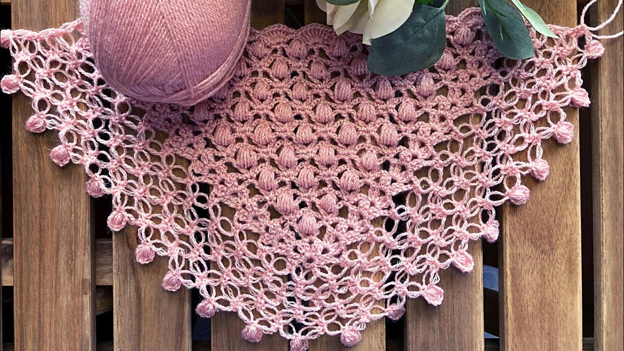 👏🥰🧣Crochet super easy puff stitch scarf!!!