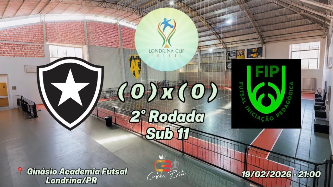 Botafogo (0) x (0) FIP Base - Sub 11 - 2º Rodada - Londrina Cup 2026 - Londrina/PR