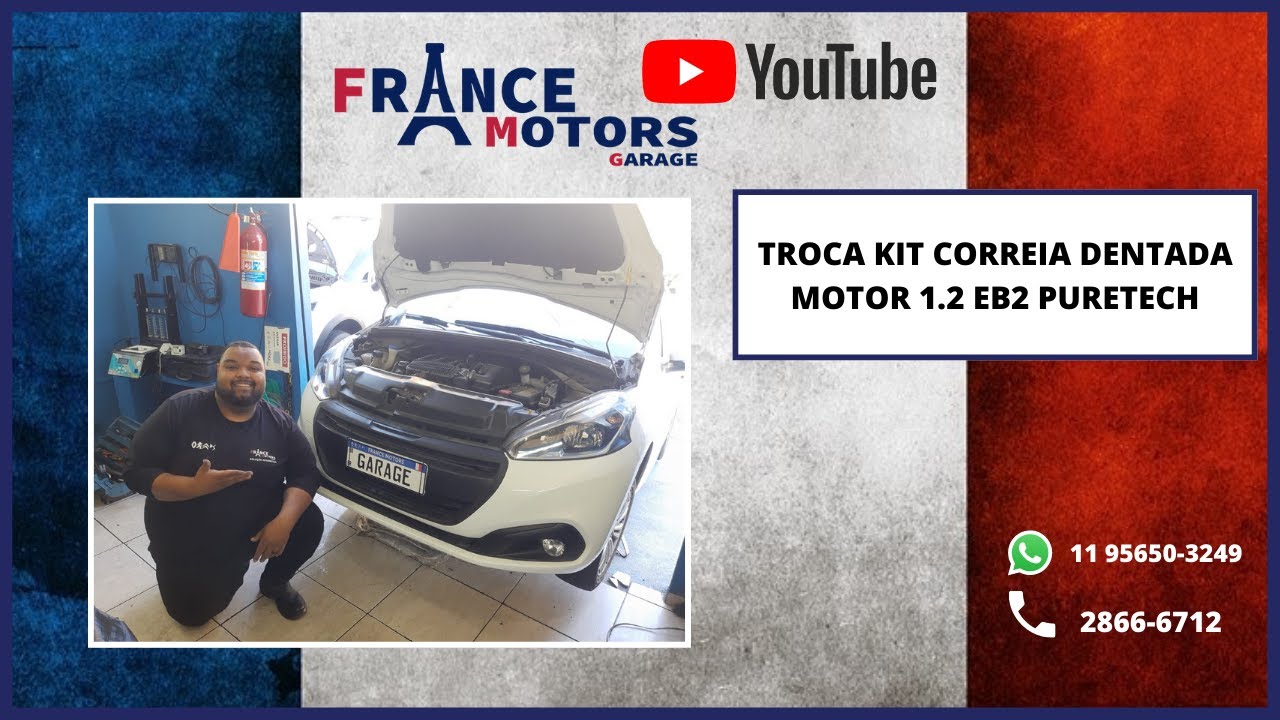 Troca kit correia dentada Motor 1.2 EB2 PURETECH Peugeot / Citroen #Renault #Peugeot #Citroen #Ds