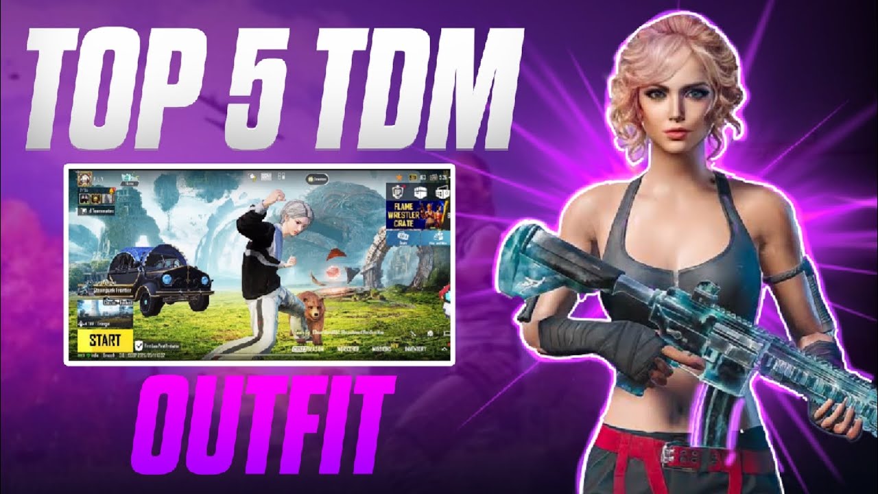 💣 TOP 5 TDM OUTFITS FOR BGMI | BY - FLY X GAMING  | LEGEND OUTFITS