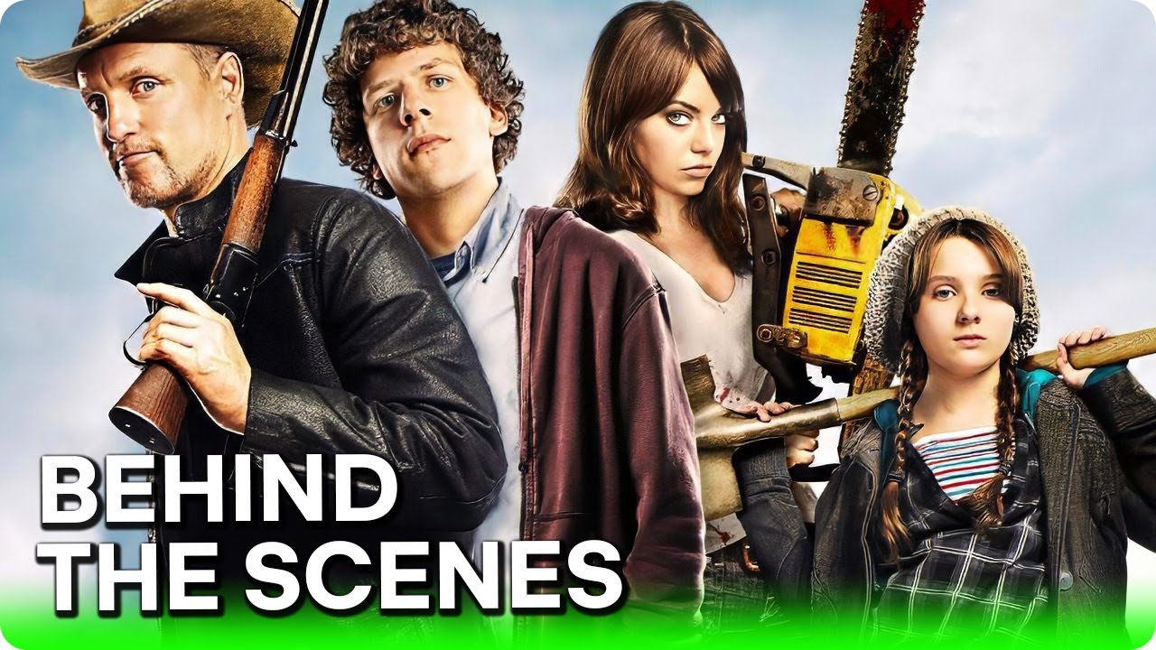 ZOMBIELAND (2009) Behind-the-Scenes (B-roll) | Jesse Eisenberg, Emma Stone