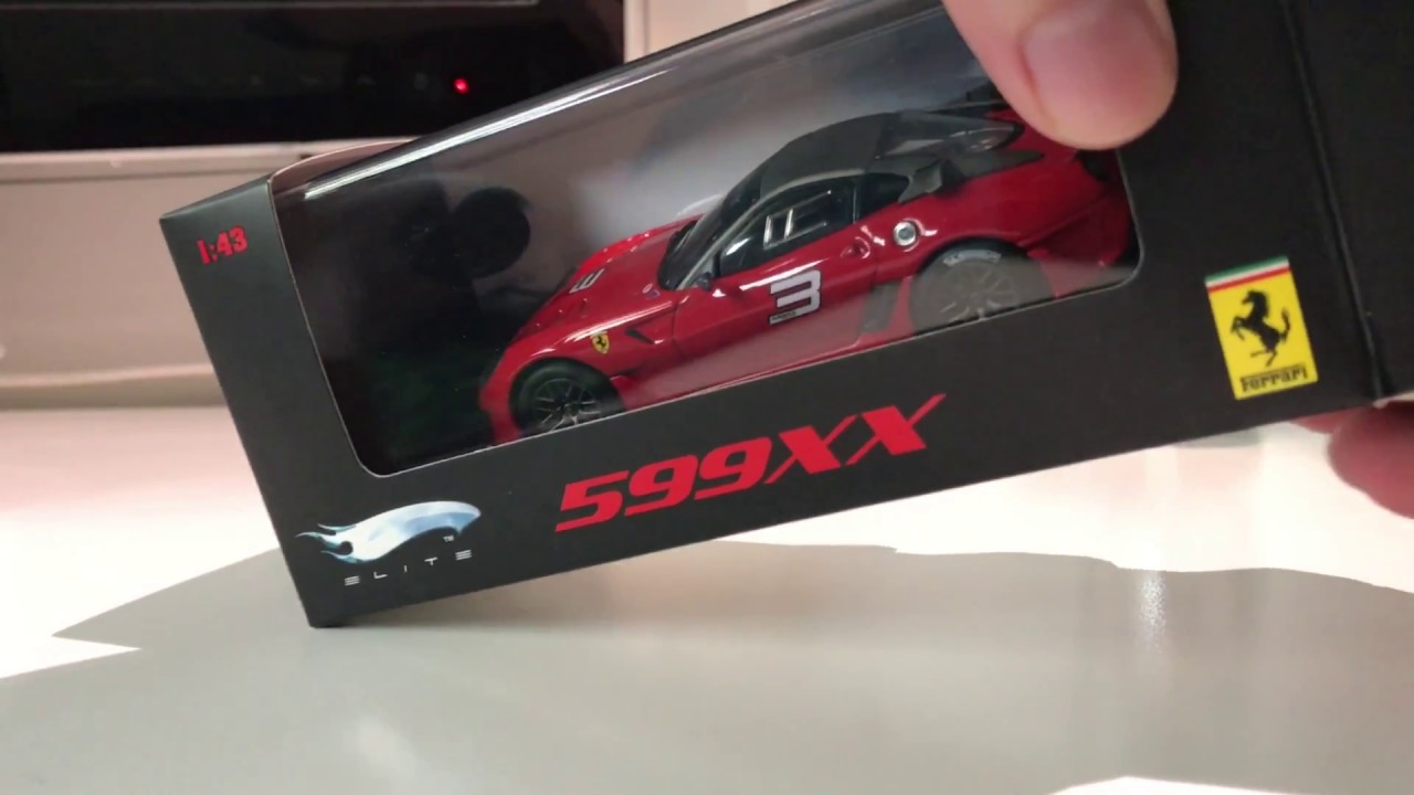Unboxing 1/43 Ferrari 599XX by Hot Wheels Elite - 4K