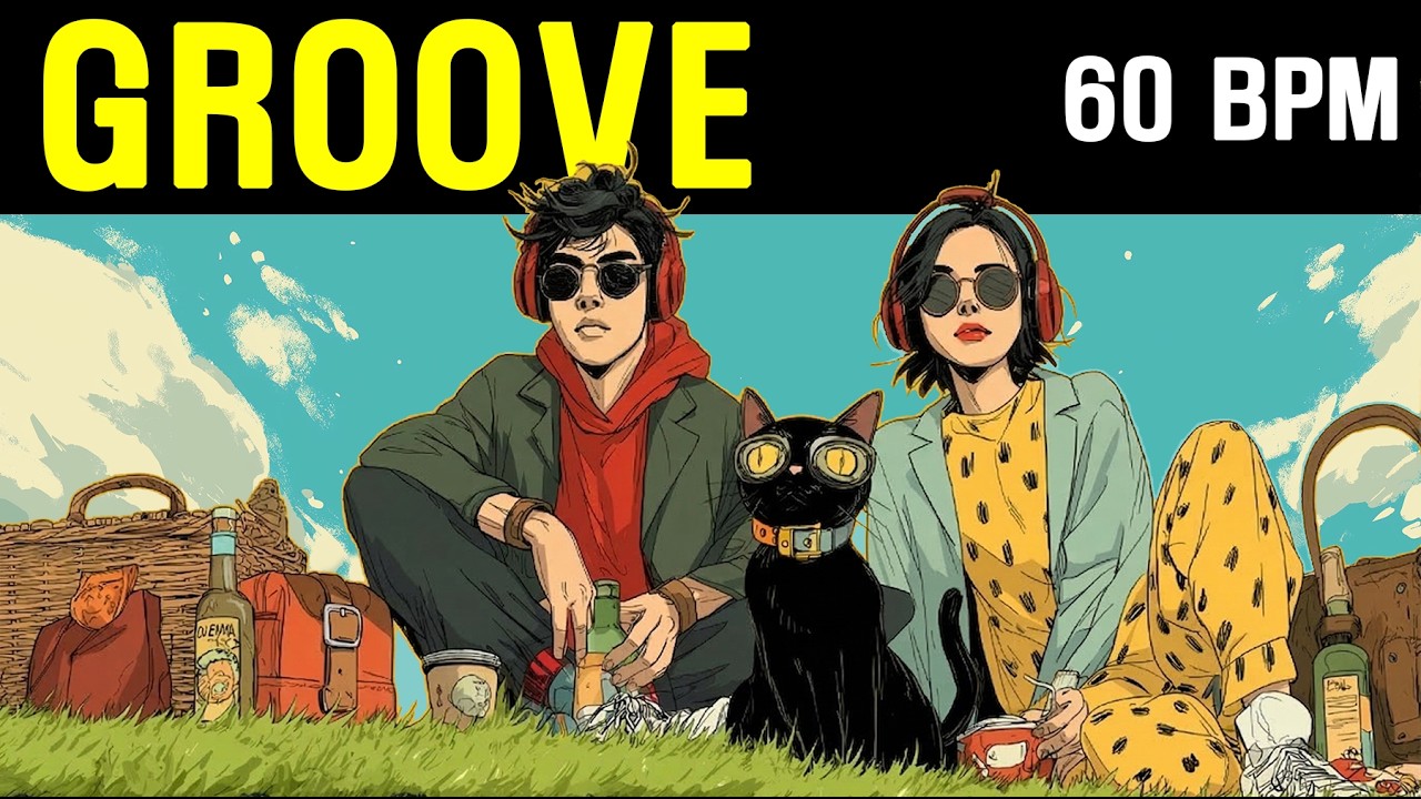 60 BPM Chill LoFi Beats 🎧 Relaxing Picnic Vibes for Study, Work & Cafe [No Mid-roll Ads]